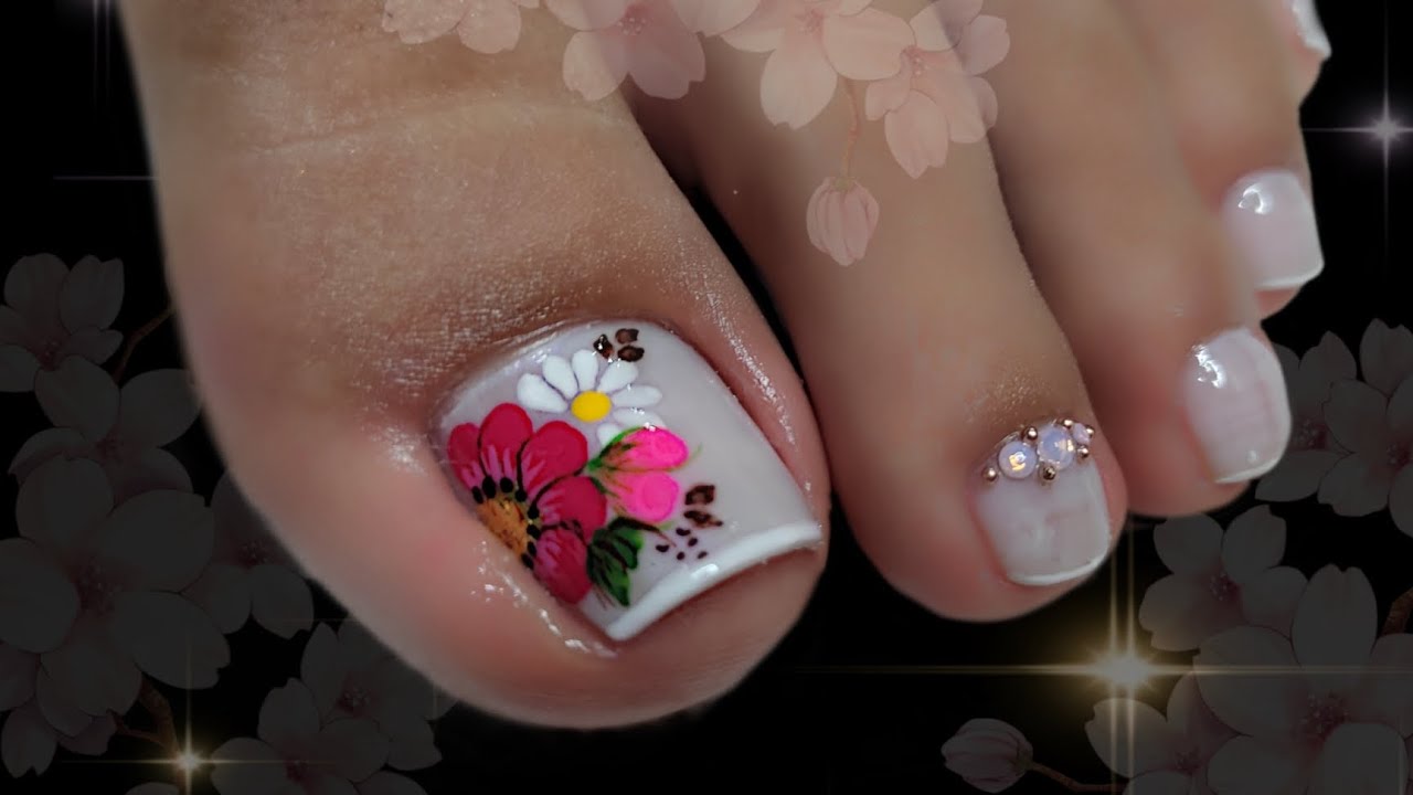 Diseño de uñas hermosas /Uñas para pies🦶🦶#nailart