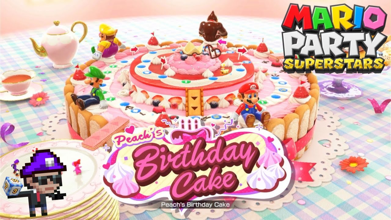 Masters at the Cake!  [Mario Party Superstars Peach's Birthday Cake 1]