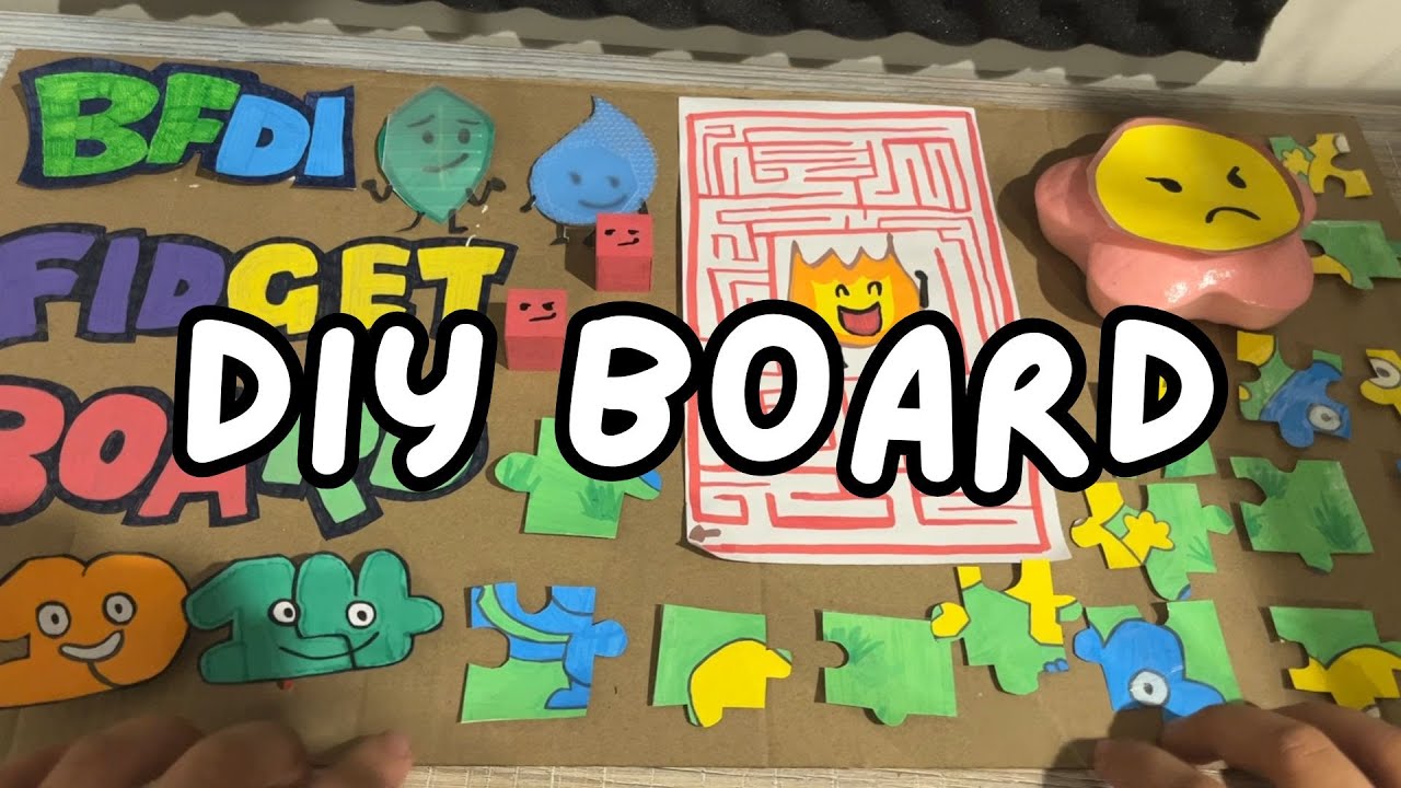 rating my BFDI fidget board ASMR