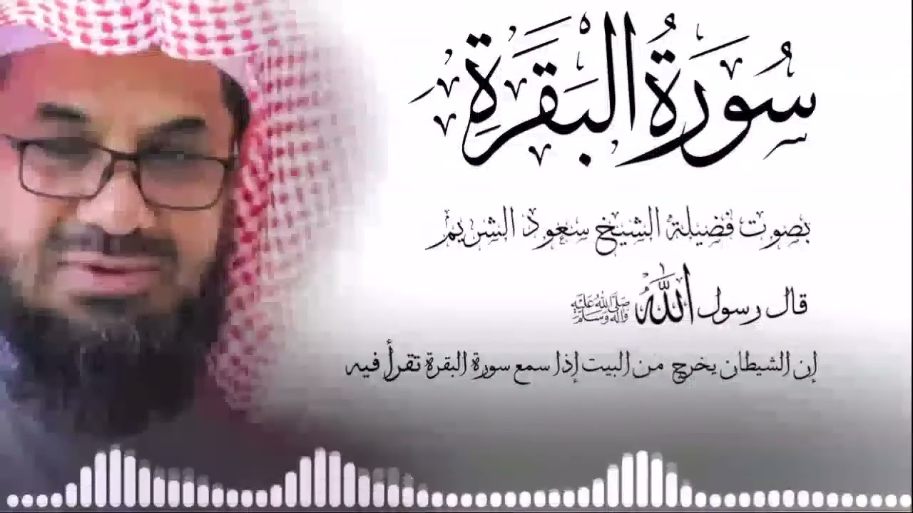 التلاوة الاشهر سورة البقرة كاملة فضيلة الشيخ سعود الشريم surah baqarah saud shuraim   Copy