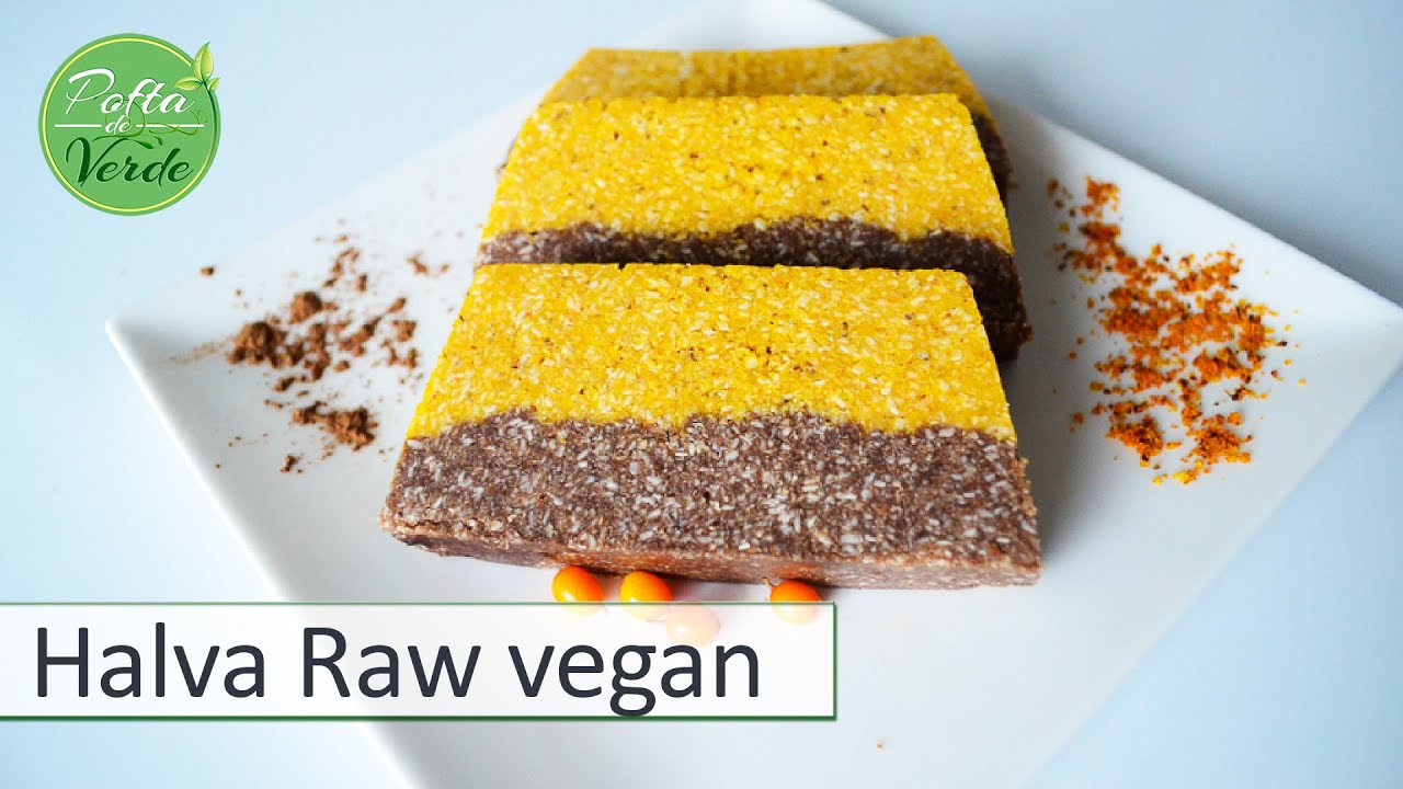Halva Raw vegan (fara zahar, fara gluten)
