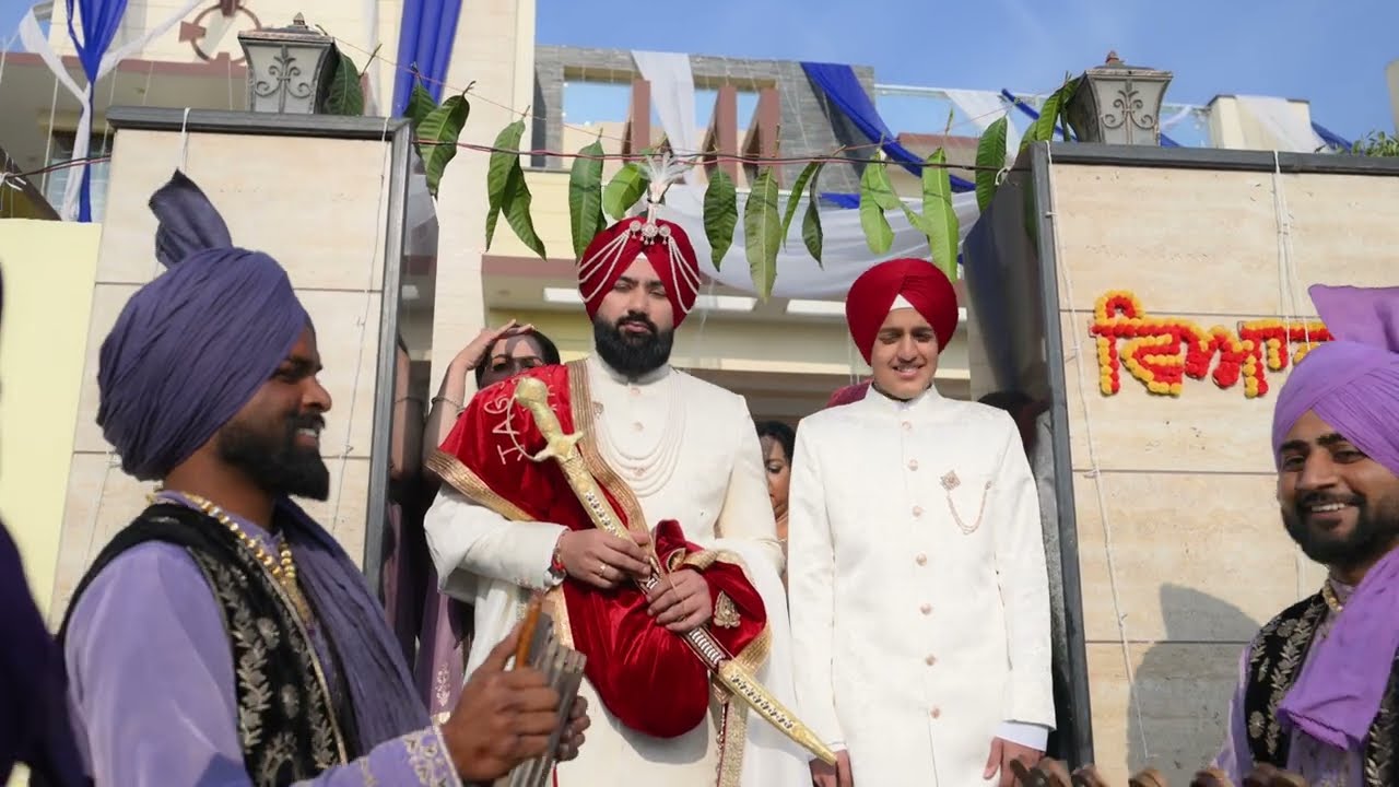 4K SIKH WEDDING II WEDDING PART 1 II JAGDEV & HARMANDEEP KAUR II Pooja Studio