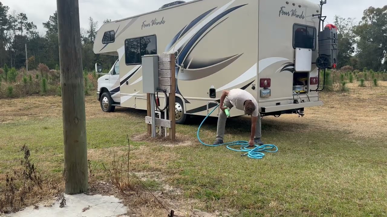 Leaving campground in Florida. 