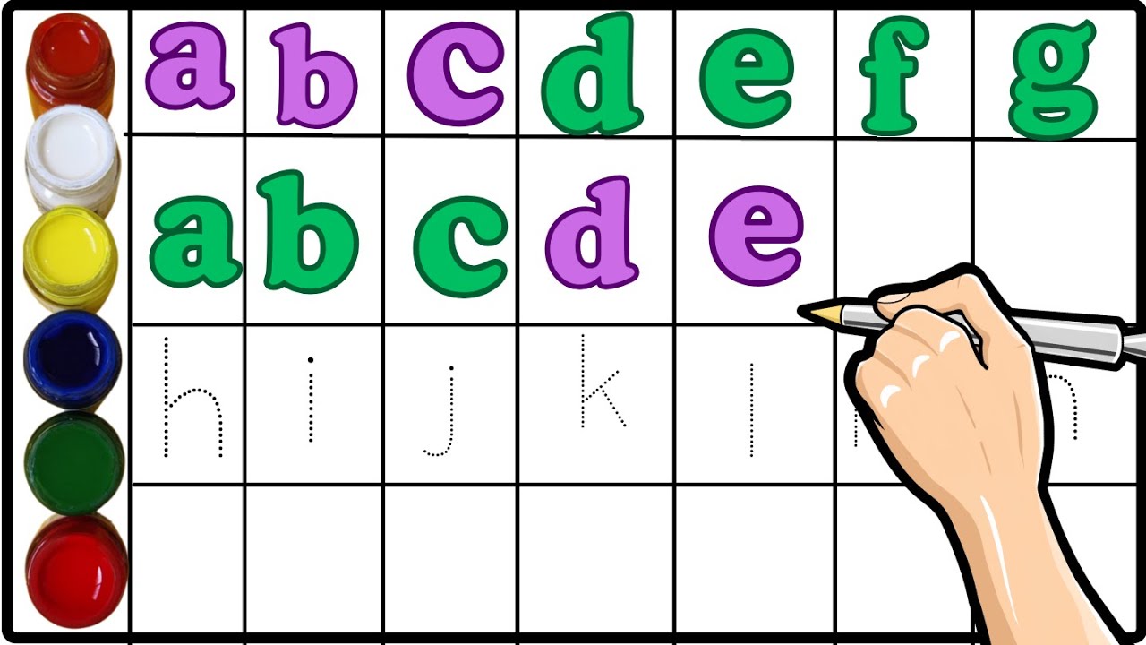 A to Z | Kids rhymes | collection for writing along dotted lines for toddler | Alphabet  |ABCD |d9p3