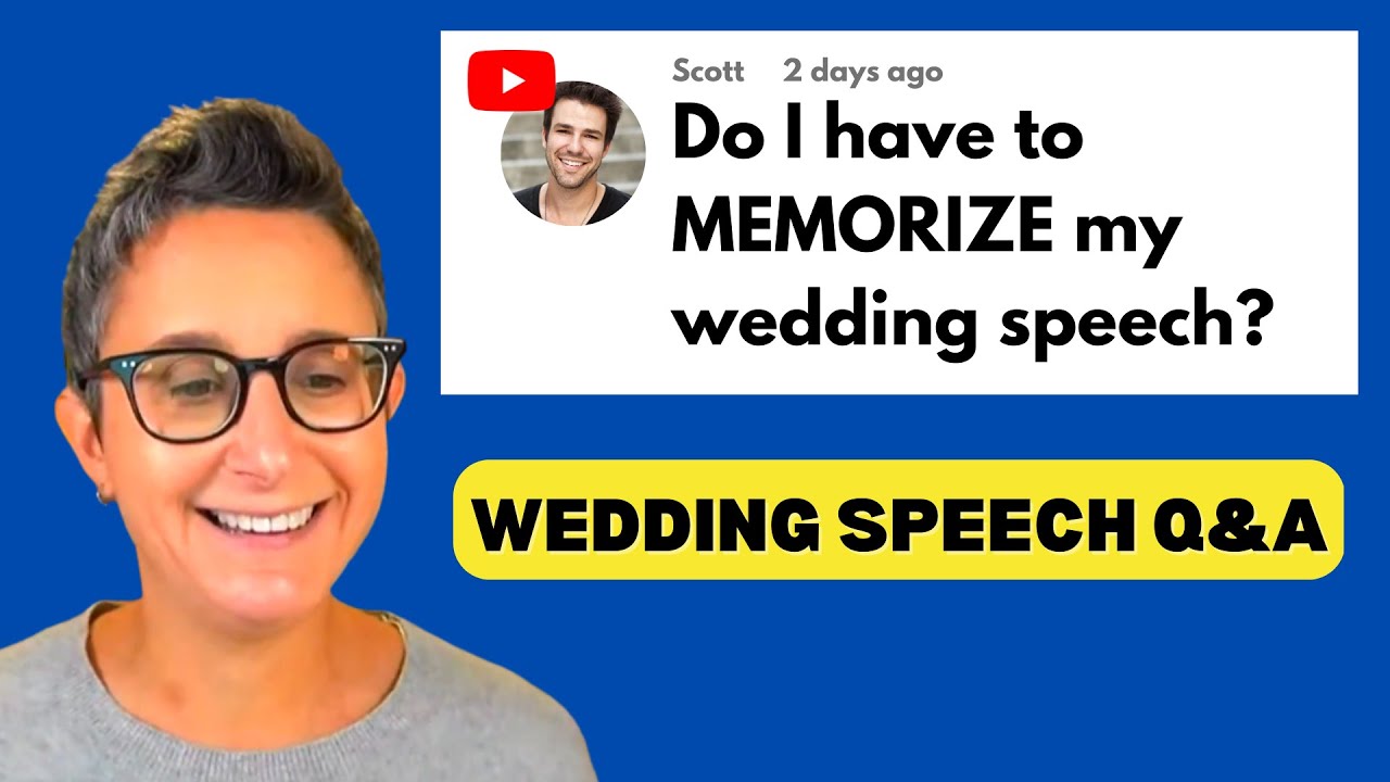 Should You MEMORIZE Your Wedding Speech?