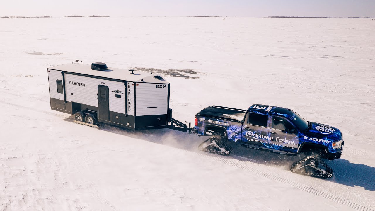 I Took 2 Strangers Ice Fishing (Overnight On The Ice)