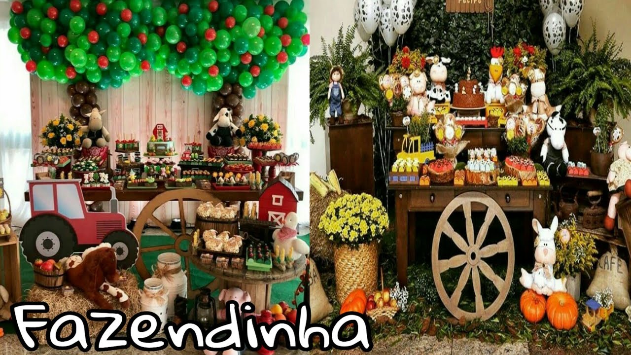 Decoração de Festa Fazendinha⭐Ideias de Decoração