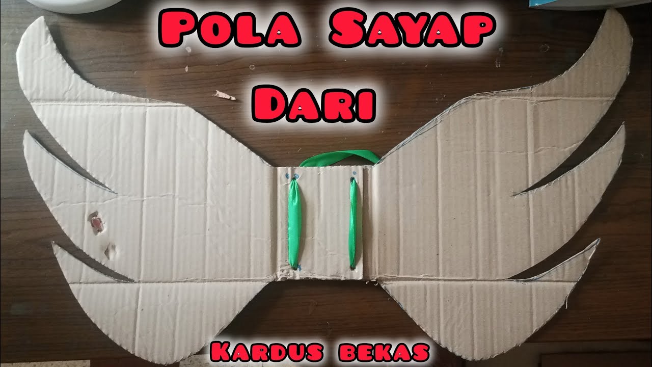 Cara membuat sayap dari kardus bekas