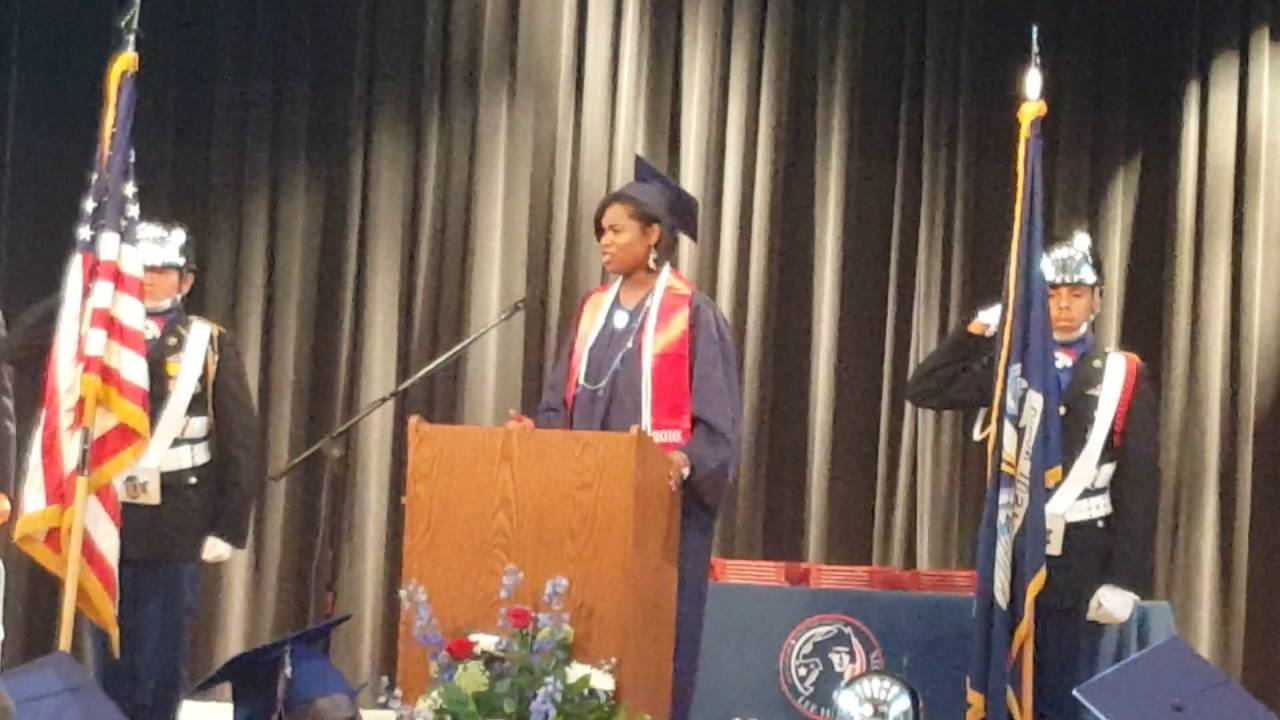 Joy J Singing The National Anthem @ her Graduation