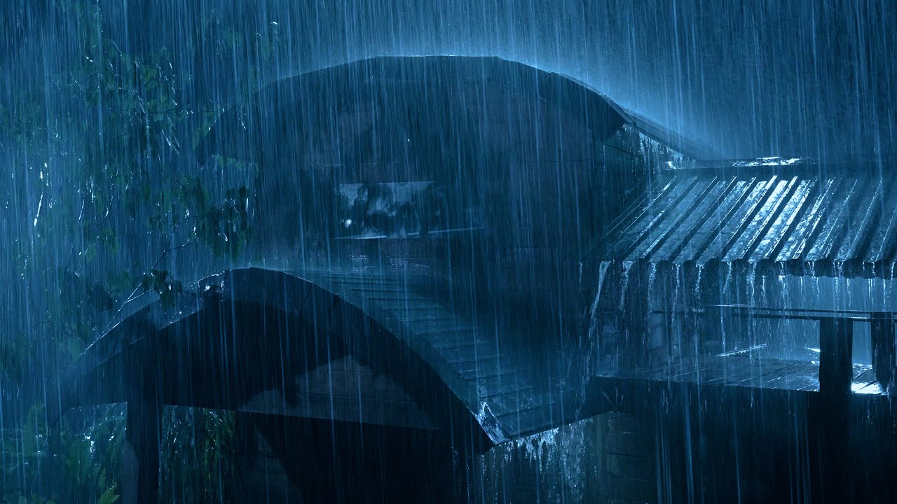 Lull Into Deep Sleep with the Roaring Sound of Rain & Terrible Thunder on the Tin Roof in the Night