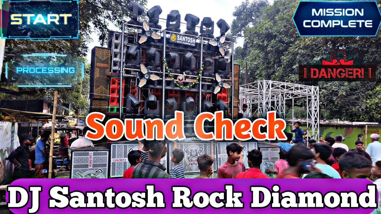 DJ Santosh Rock Diamond Durga Puja Sound Check Roadshow 2024
