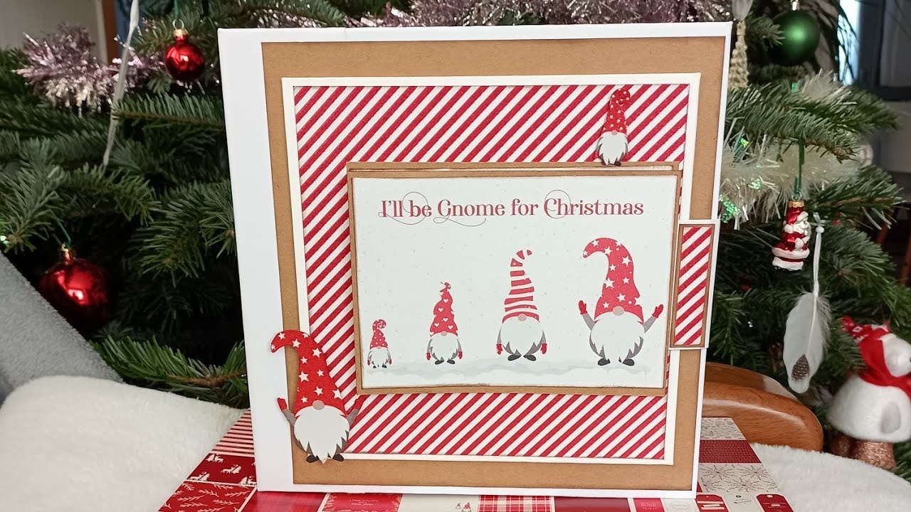 TUTO ALBUM SCRAPBOOKING GNOMES MATÉRIEL ACTION FACILE DÉBUTANTS: STRUCTURE #christmas #album #scrap