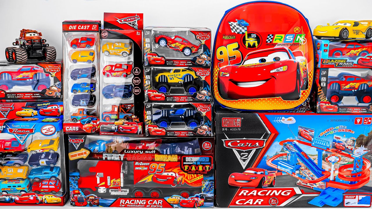 Disney Pixar Cars Unboxing Review | Lightning McQueen Mechanic Shop and Launcher