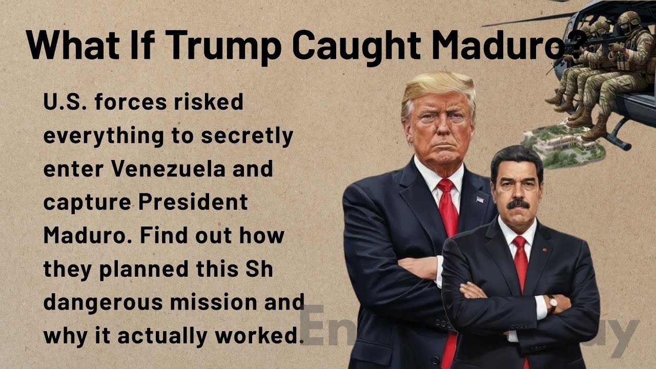 What If Trump Caught Maduro? | Learn English Through Story Level 3 | Graded Reader