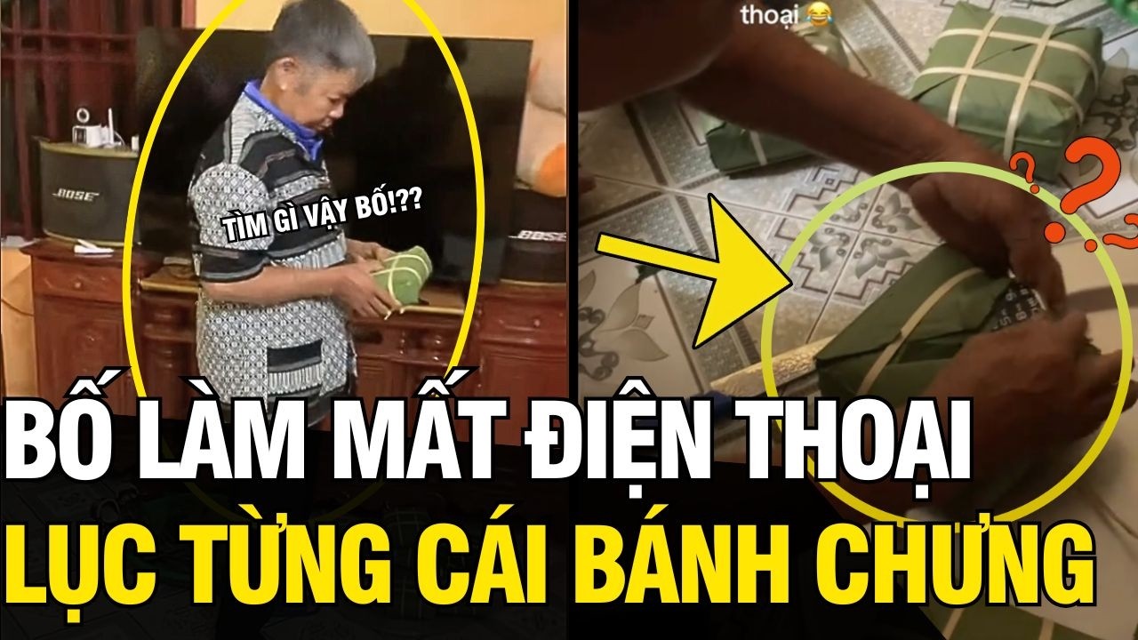 Gói bánh chưng xong tìm mãi KHÔNG THẤY ĐT, ông bố tá hoả khi biết NƠI ĐỂ QUÊN | Tin Ngắn 3 Phút