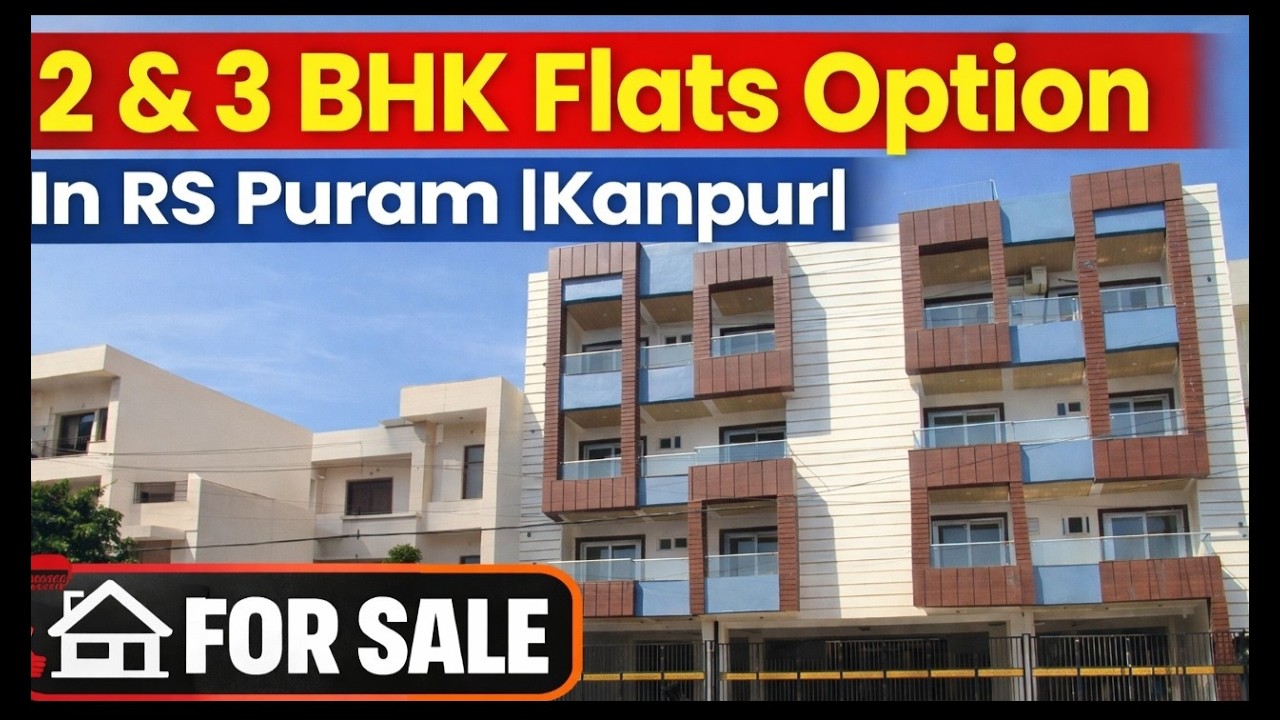 2 & 3 BHK flats Option In RS Puram |Kanpur|