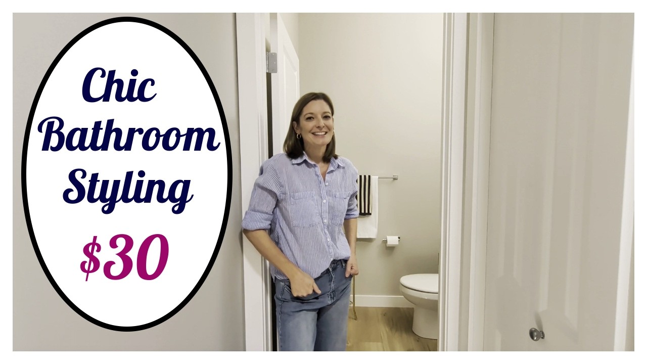 IKEA Bathroom Styling on a Budget: Under $30 transformation! + Pedestal Sink Storage Solution.