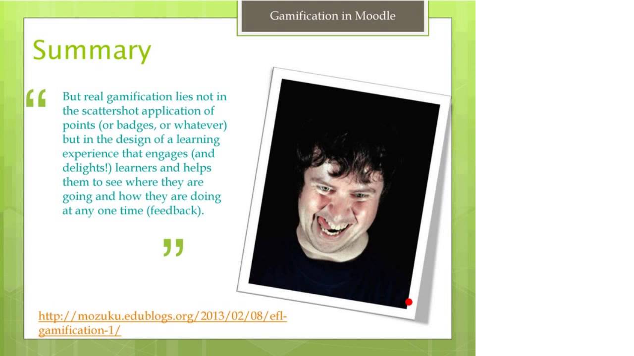 Natalie Denmeade - Gamification in Moodle more than just badges - iMoot 2013