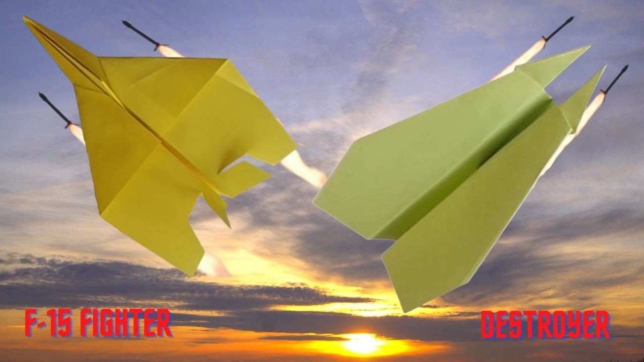 How to Make a F15 Jet and Destroyer Paper Plane?