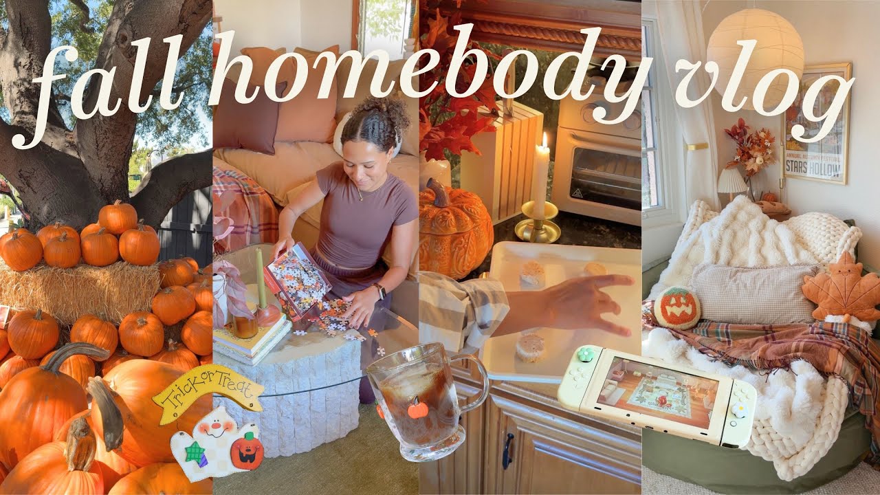 Cozy Homebody Vlog🍂 thrift finds, cozy hobbies & downtime