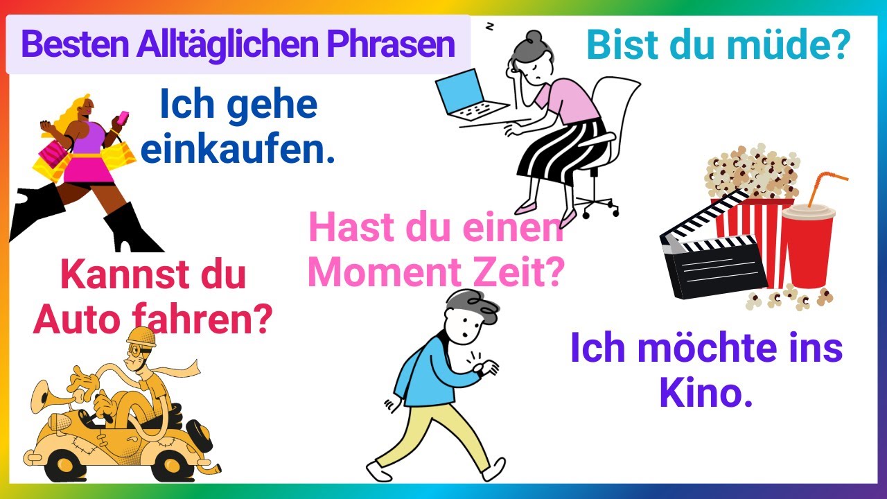 T&auml;gliche Deutsche Fragen und Antworten A1-A2 | Deutsch &uuml;ben mit Spass