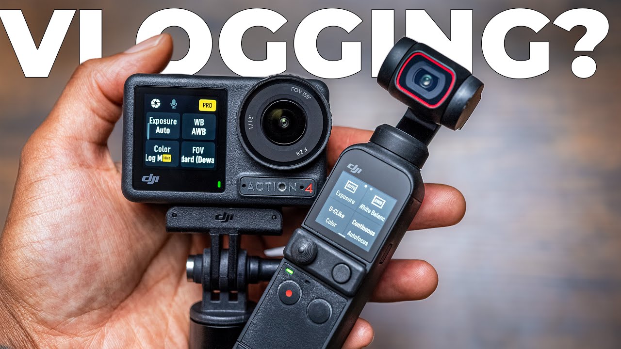 BEST Vlog Camera? DJI Osmo Action 4 vs DJI Pocket 2