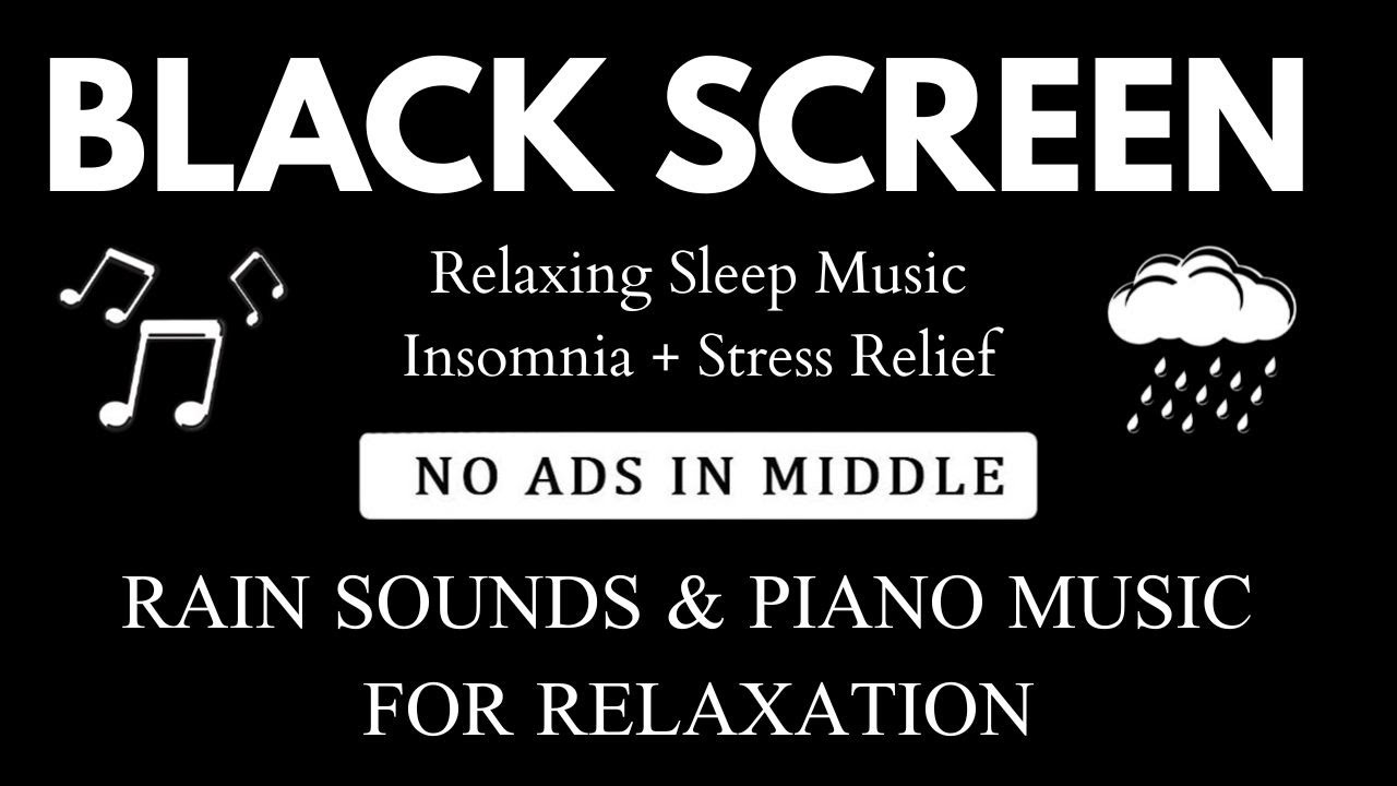 FALL ASLEEP INSTANTLY - Relaxing Sleep Music + Insomnia | Rain Sounds for Stress Relief & NO MID ADS