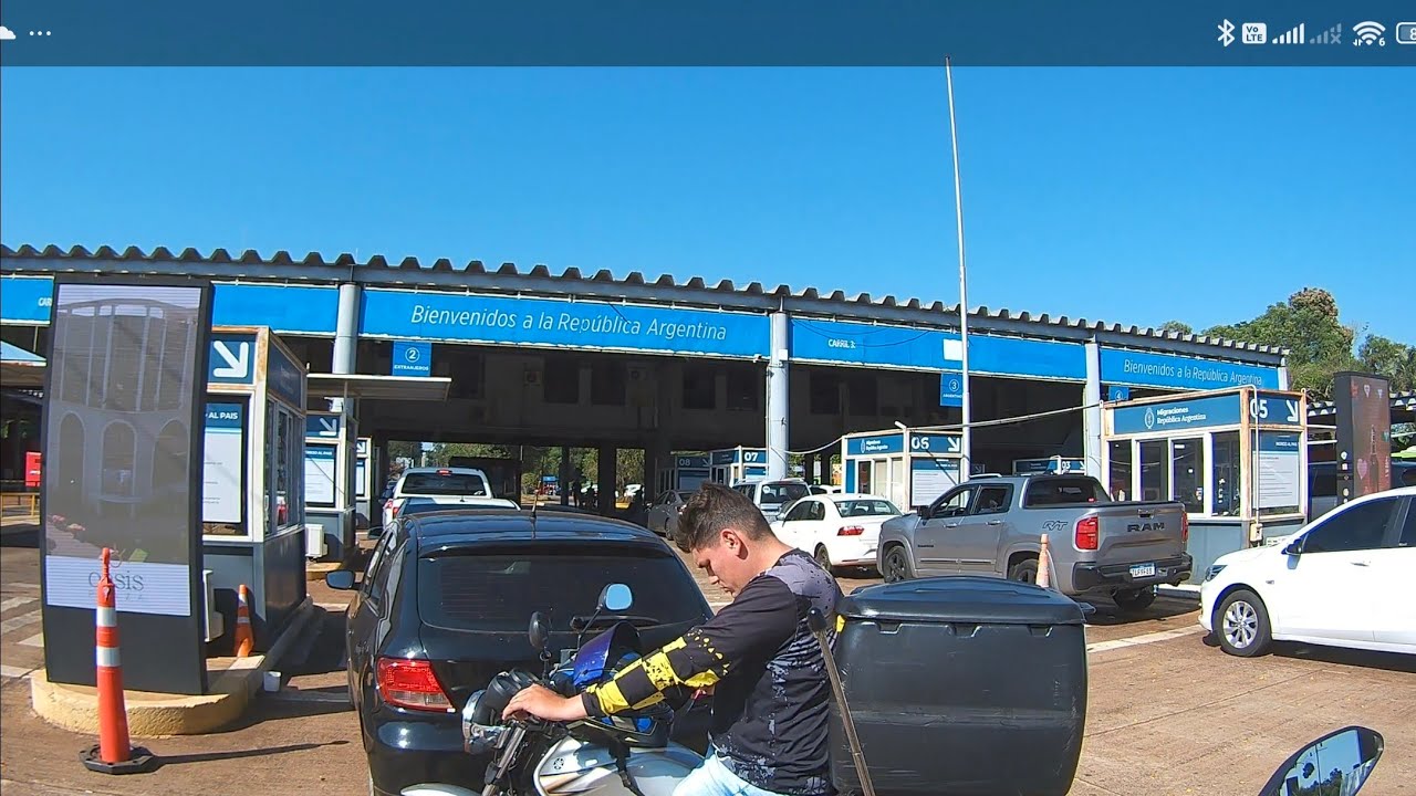 Atravessando a fronteira da Argentina,  só com CNH. 