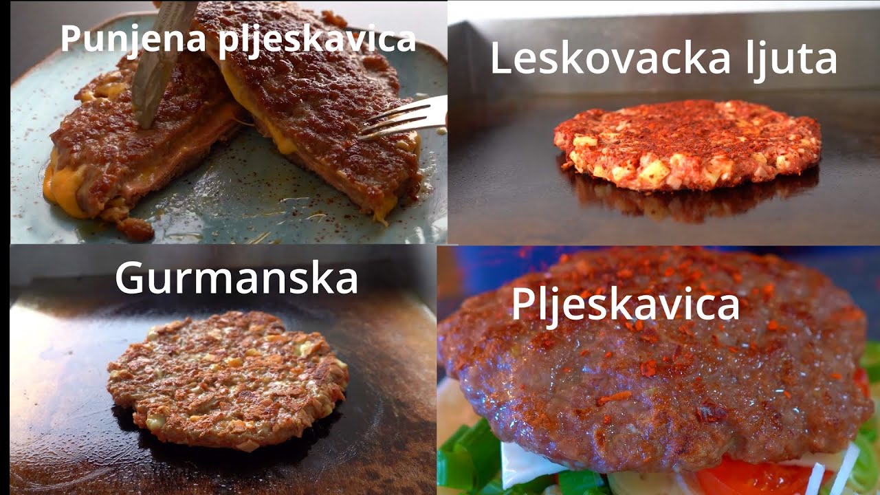 Pljeskavica punjena gurmanska ljuta normalna sve sto ste ikad trebali da znate o Balkanskom Burgeru