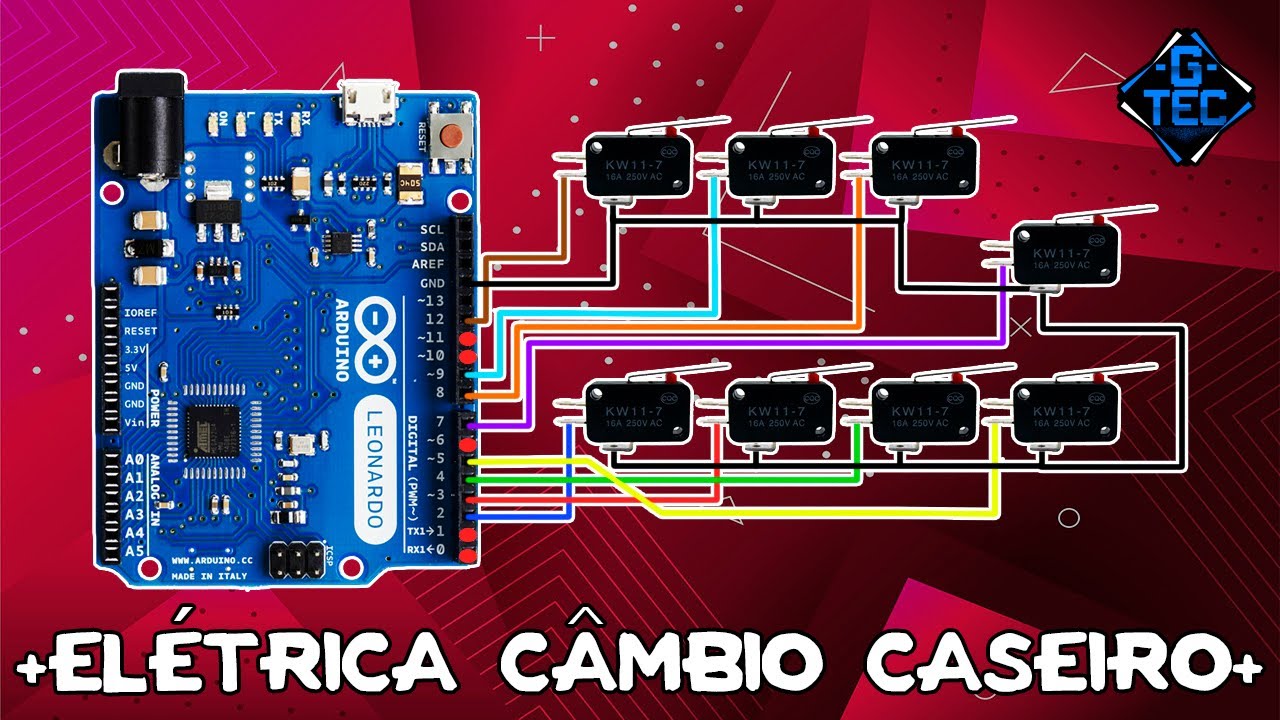 ⚡Como Fazer Elétrica Câmbio Caseiro | G-TEC