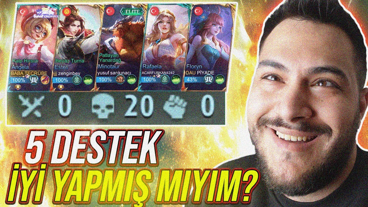 5 DESTEK YAPALIM DEDİKTE İYİ YAPMIŞ MIYIZ ?? - Mobile Legends