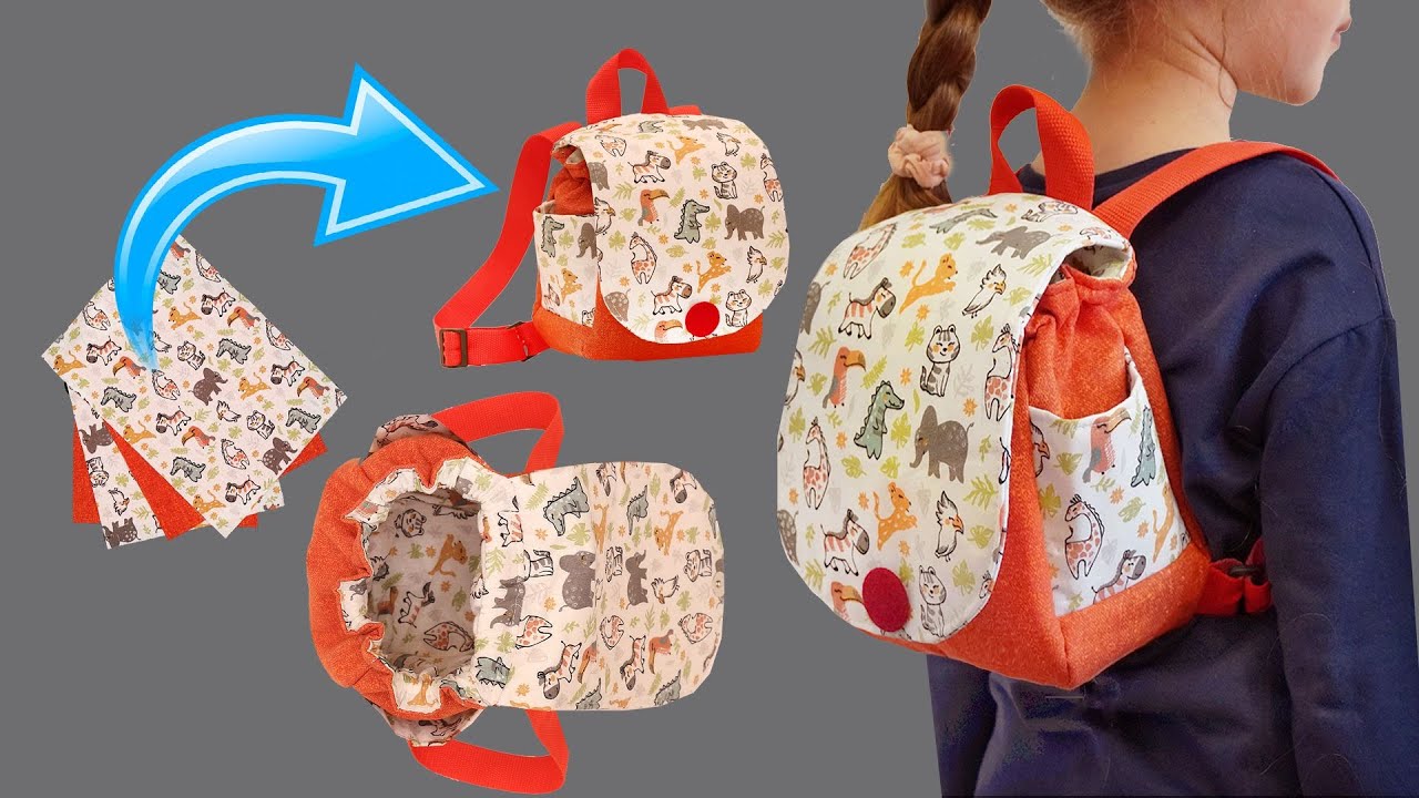 Как легко сшить маленький рюкзак - подробный мастер класс!