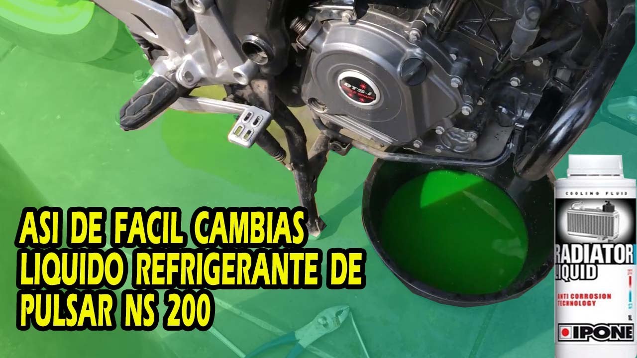 Asi CAMBIAS liquido REFRIGERANTE de PULSAR NS 200 en SIMPLES pasos [ 2021 ]