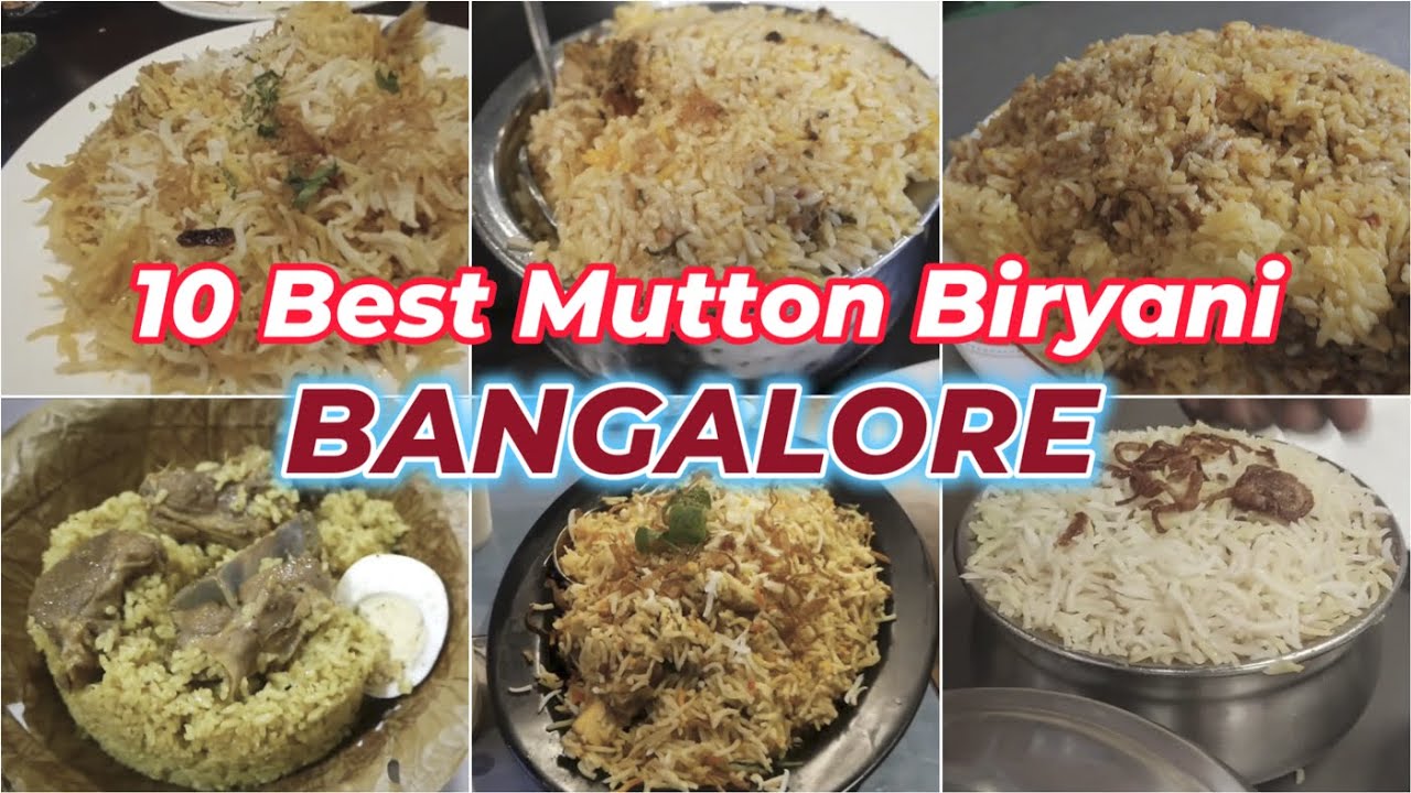 Top 10 Mutton Biryani Spots in Bangalore | Best Biryani in Bangalore 2024 | BIRYANI GUIDE Bengaluru