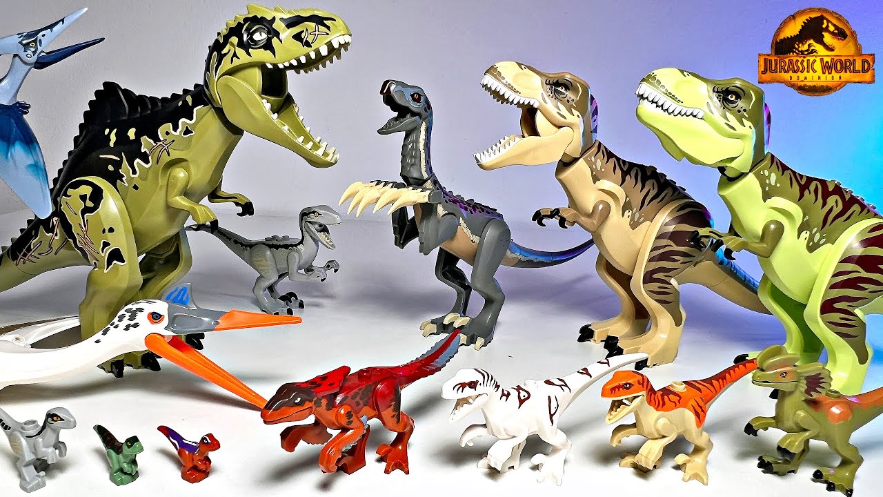 NEW LEGO JURASSIC WORLD DOMINION DINOSAURS Toys! Giganotosaurus Therizinosaurus Pyroraptor