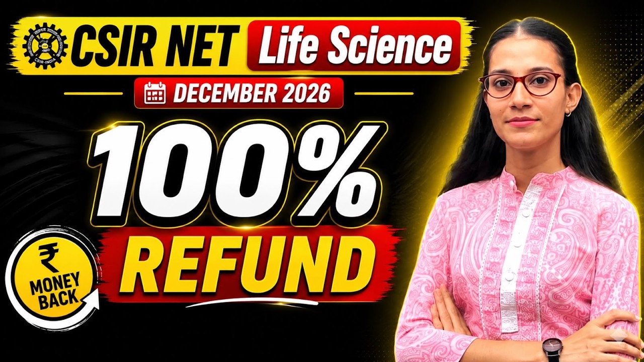 No Risk! 100% Fee Refund for CSIR NET Aspirants APNA SAPNA JRF