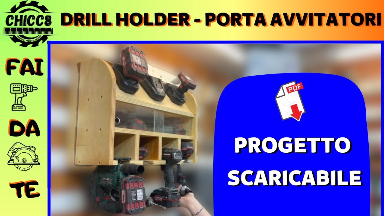 Porta avvitatori Drill Holder Fai da te 👍