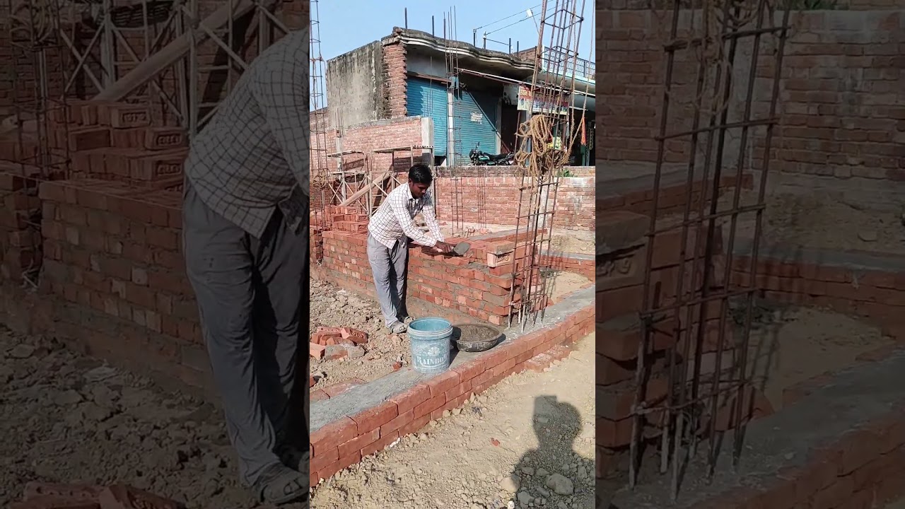 9 इंच की दीवार बनाने का सही तरीका 🧱