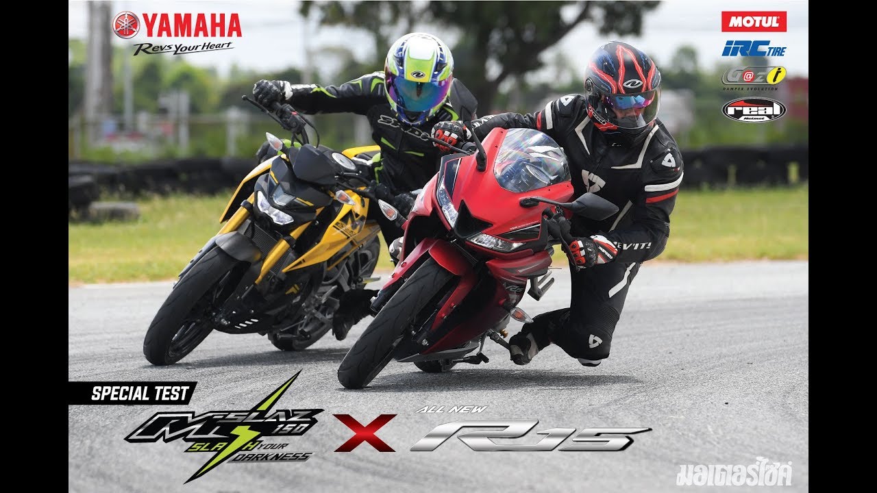 Motorcyc TV. / Test Ride / All New Yamaha YZF-R15 & Yamaha M-Slaz