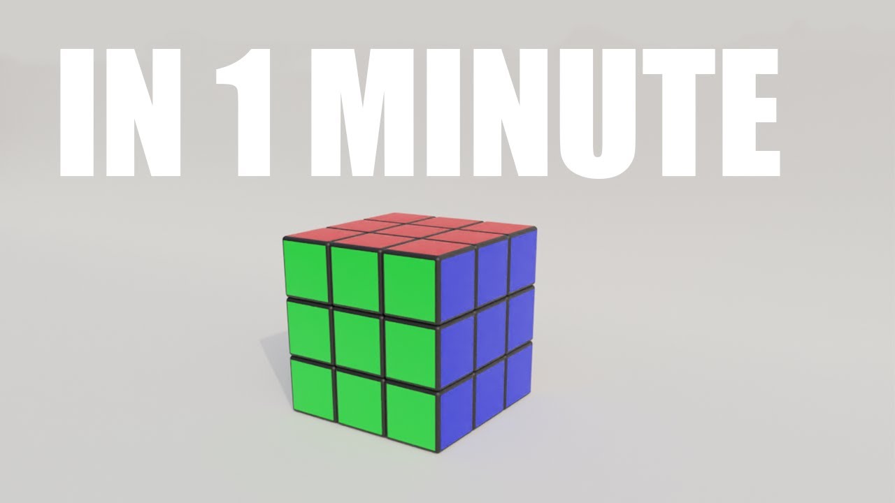 How to create a rubik's cube in Blender in 1 Minute Tutorial