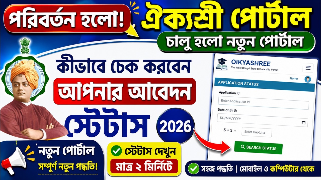aikyashree scholarship new update | svmcm scholarship status check | aikyashree new portal 2026 |