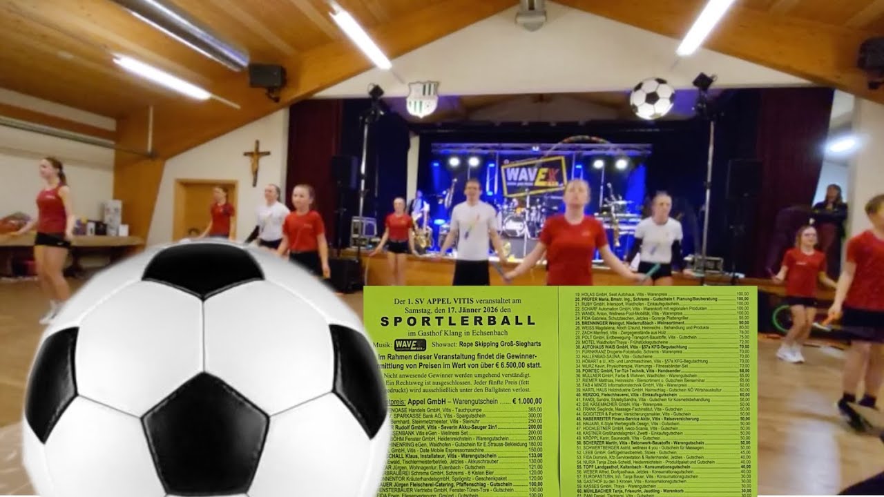 auftritt sportlerball 1. SV appel vitis