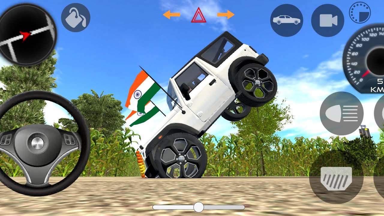 Indian Car Simulator games Mahindra Thar Gameplay #choudhar jaat ki #song #viral