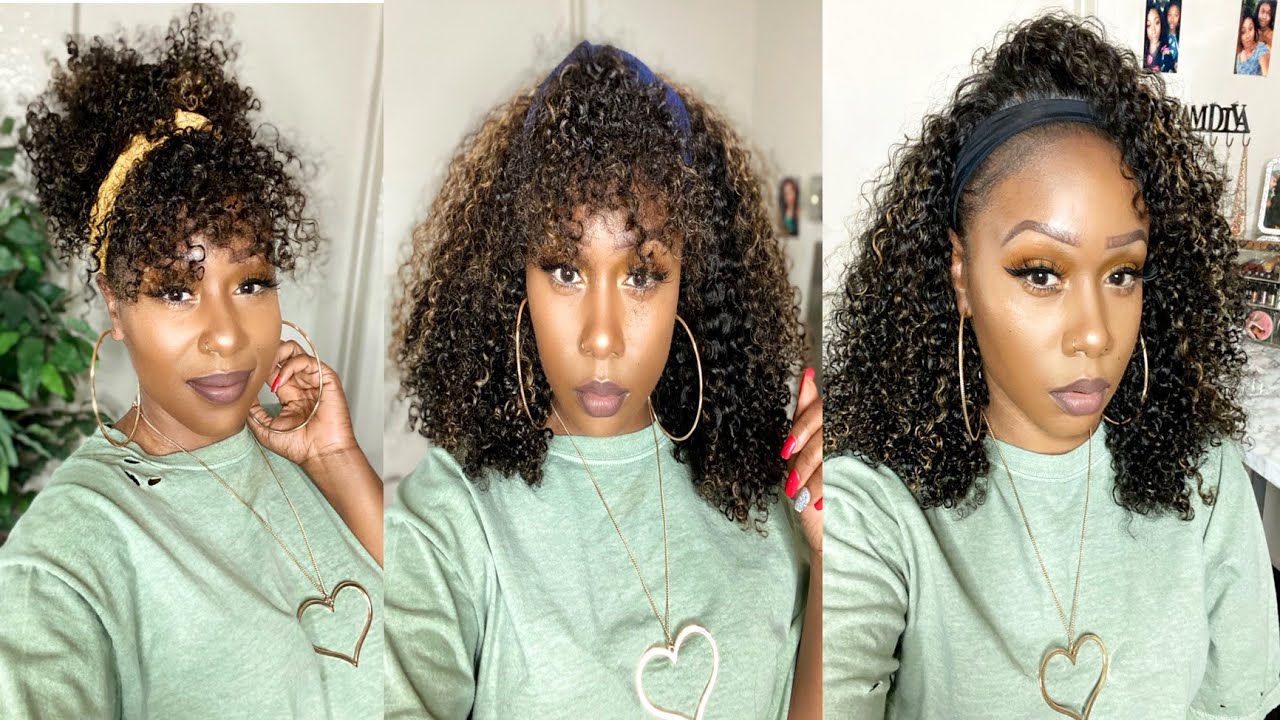 SLAY in 60 SeCoNds!! Brazilian Deep Curly HeadBand WiG | Eayon Hair