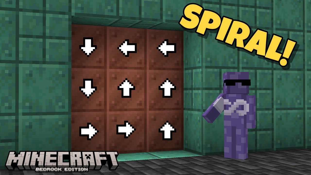 ЛУЧШАЯ СПИРАЛЬНАЯ ДВЕРЬ 3 на 3 для Minecraft Bedrock 1.21!
