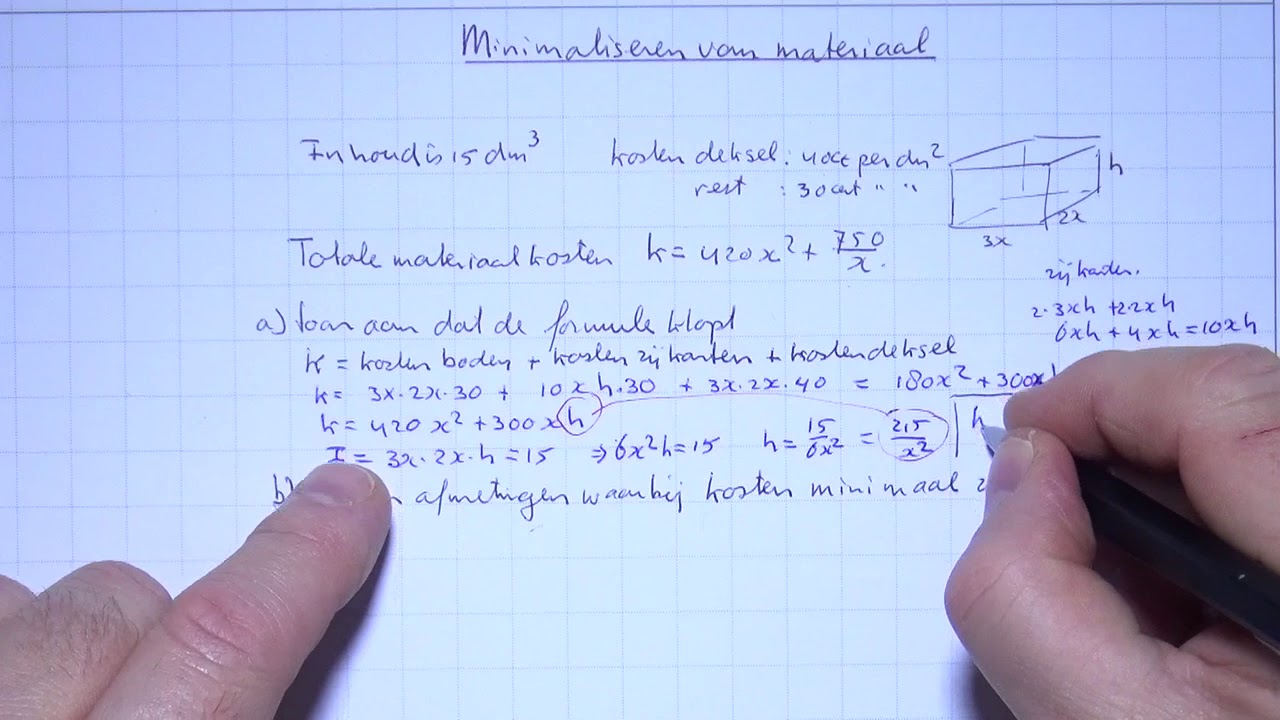 HAVO5wisB_1_ H11_14 Minimaliseren van materiaal