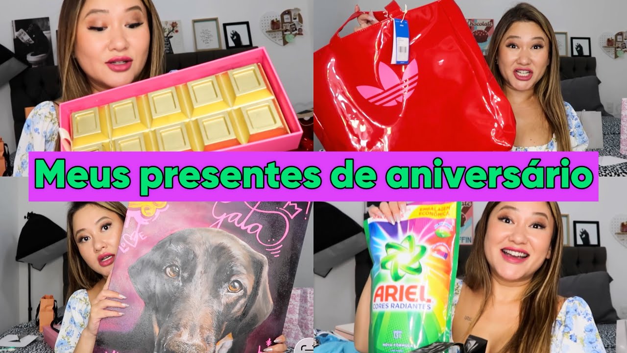 Meus presentes de aniversário 