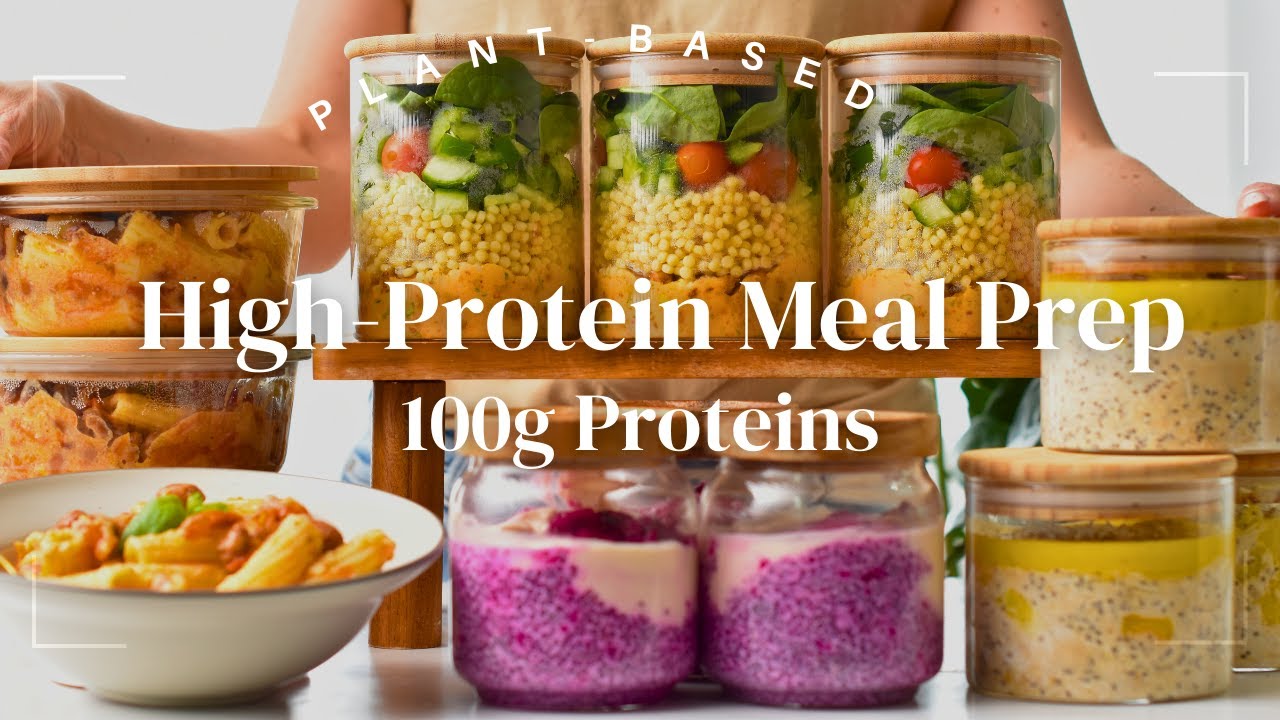 Easy, Healthy High-Protein Meal Prep|100g of protein daily! (wholefood)