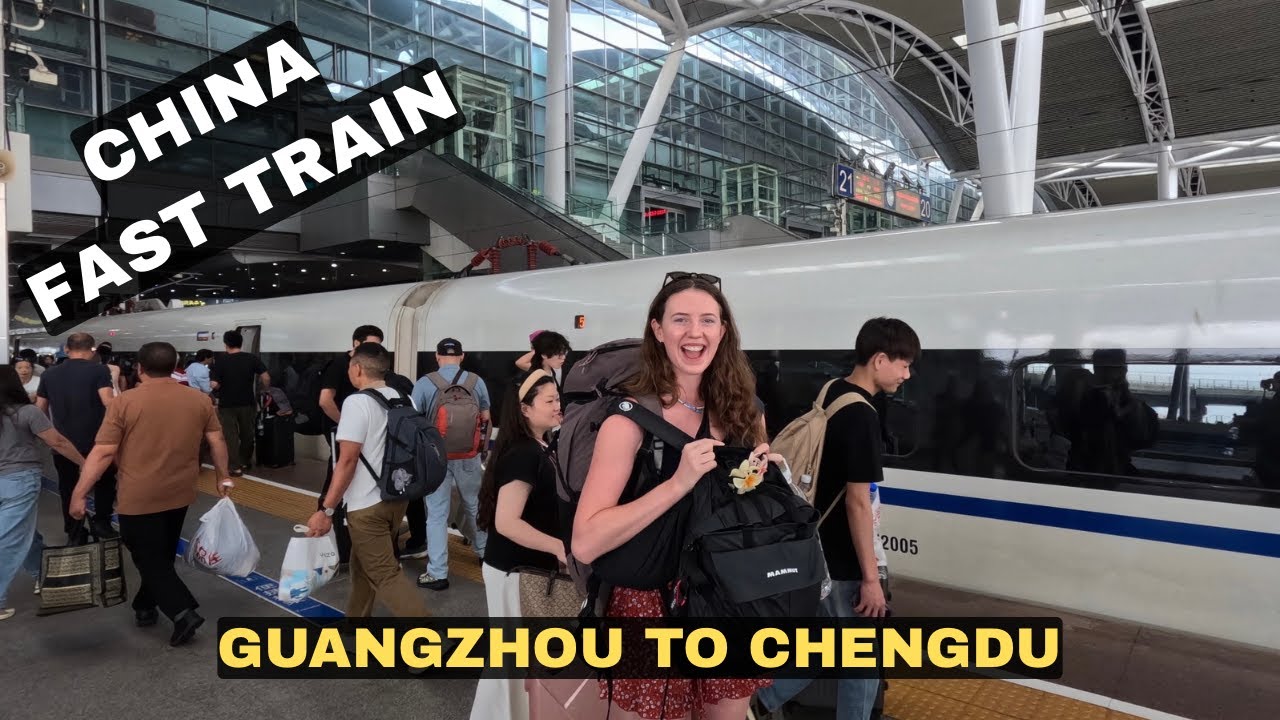 Мы сели на китайский скоростной поезд | Из Гуанчжоу в Чэнду (1600 км!) 🇨🇳