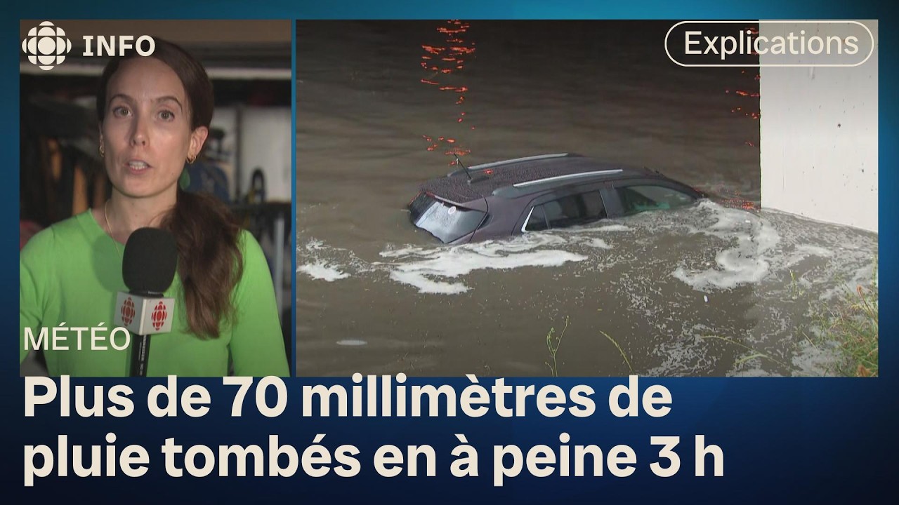 Des orages violents causent des inondations au Québec
